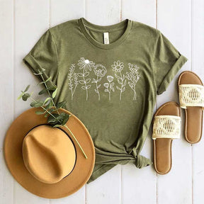 Wild Flowers Nature Lover Flover T-Shirt