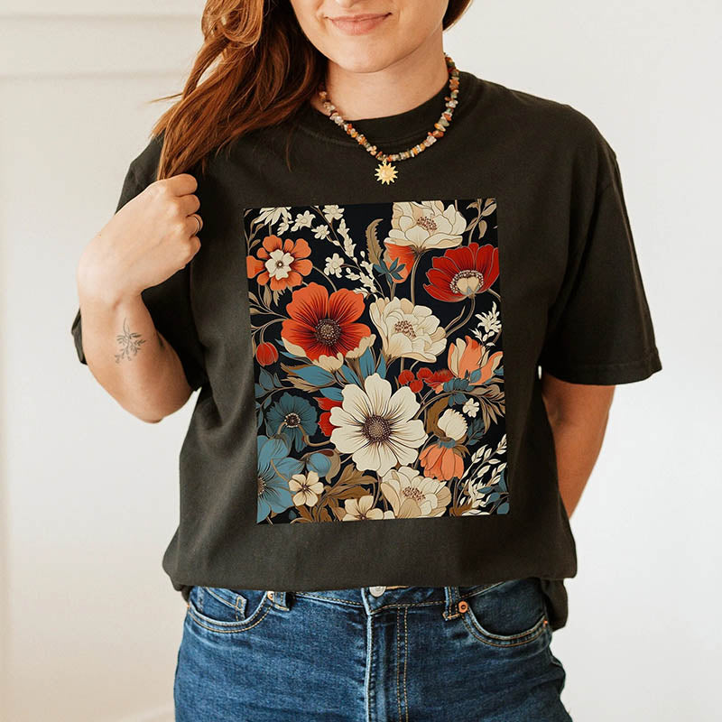 Fall Flowers Nature  Hippie T-Shirt