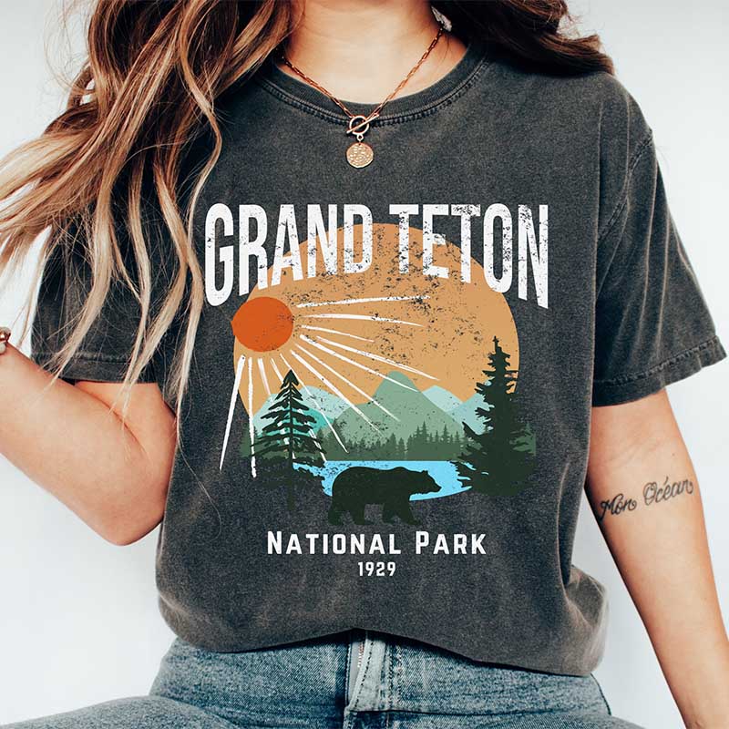 Grand Teton National Park Hiking T-Shirt