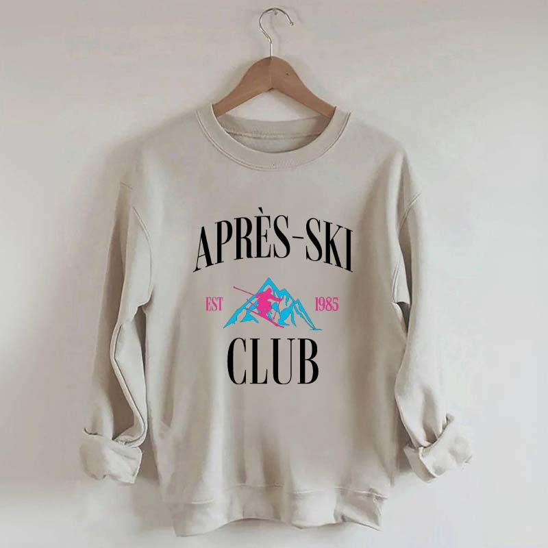 Vintage Style Apres Ski Club 80s Sweatshirt