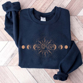 Mystical Moon And Sun Celestial Sweatshirt