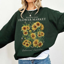 Vintage Sunflower Helianthus annuus Sweatshirt