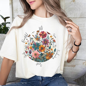 Pressed Wildflowers Nature Inspired T-Shirt