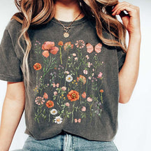 Boho Vintage Wildflower Plant Gift T-Shirt