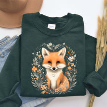 Cute Floral Fox Lover Sweatshirt