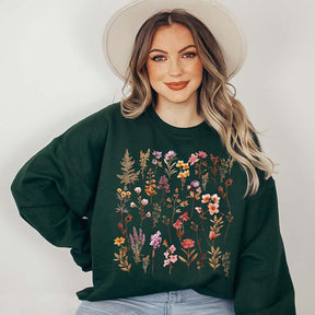 Terracotta Flower Fall Season Sweatshirt