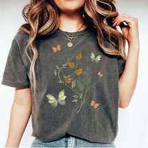 Bohemian Butterfly Botanical Lovers T-Shirt