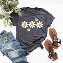 Three Daisy Flower Women T-Shirt