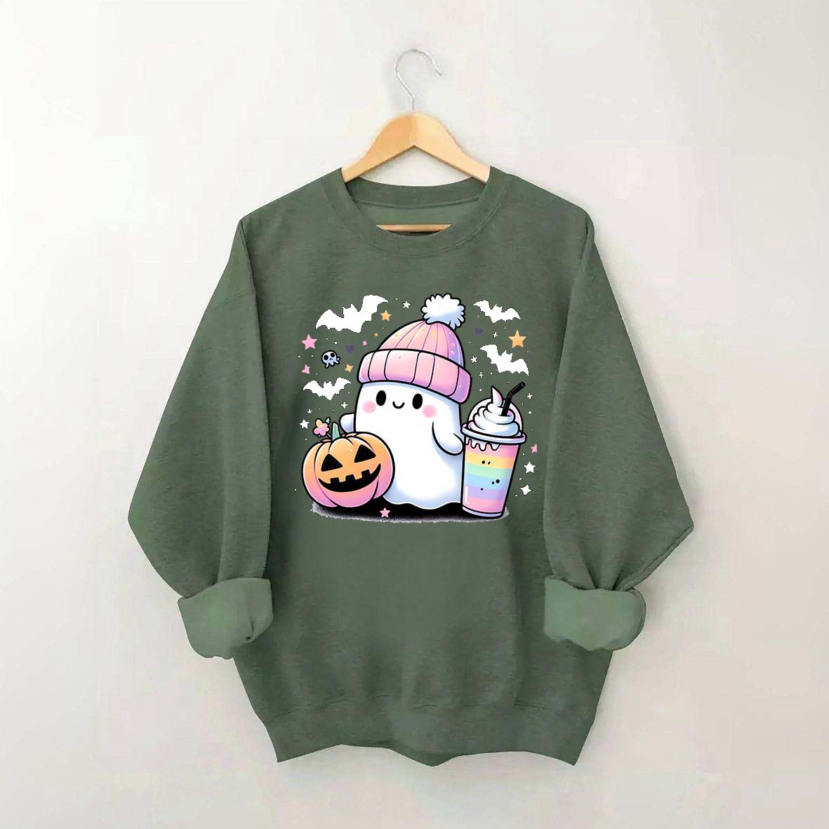 Cute Ghost Trending Coffee Sweatshirt