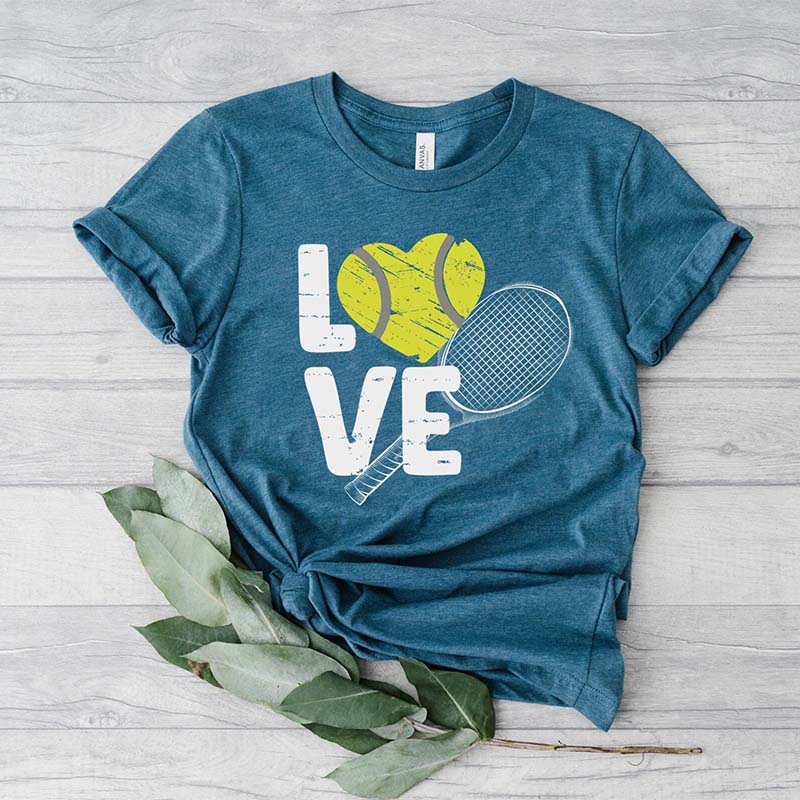 Tennis Love Sports Mom T-Shirt