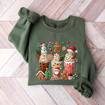 Gingerbread  Christmas Coffee Sweatshirt