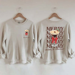 Merry With A Martini Espresso Martini Sweatshirt