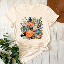 Succulent Floral Plant Lover T-Shirt