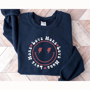 Love More Retro Smiley Sweatshirt