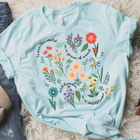 To See The World Vintage Flower T-Shirt