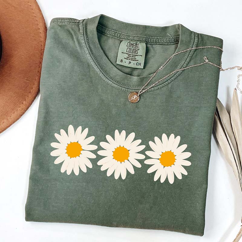 Cute Boho Daisy Flower T-Shirt