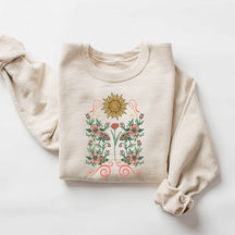 Mystic Floral Celestial Sun Sweatshirt