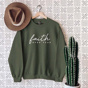 Faith over Fear Religious Sweatshirt