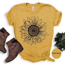 Sunflower Sunshine Womens Fall T-Shirt