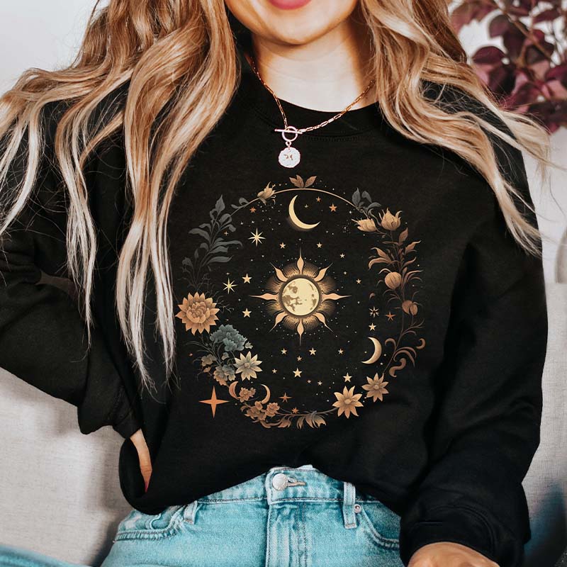 Celestial Witchy Moon Sweatshirt