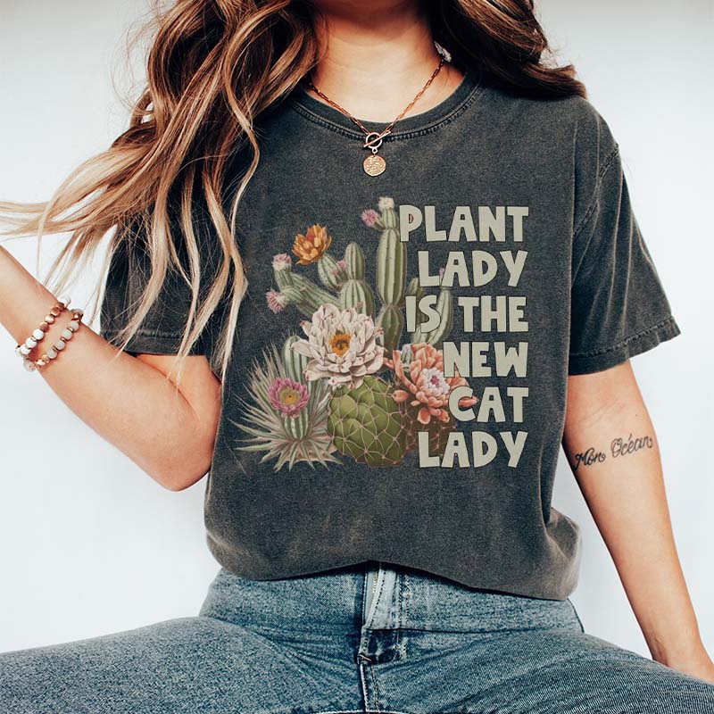 Plant Lady Botanical Cactus Mama T-Shirt