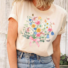 Flower Family Bouquet Comfort Colors T-Shirt