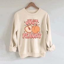 Just Peachy Print Women's Sweatshirt