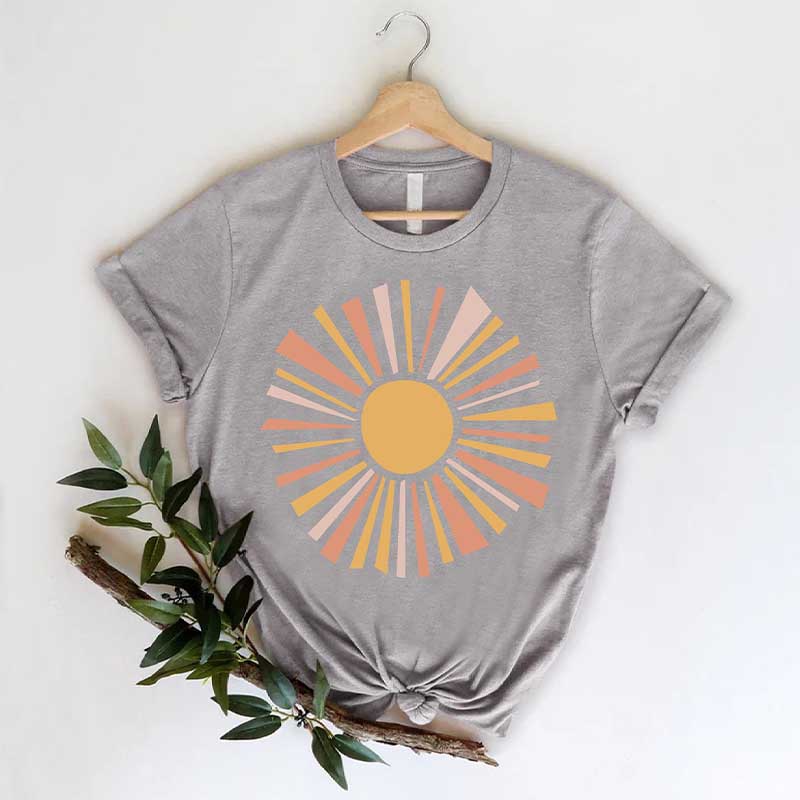 Sunshine Pattern Summer Vacay T-Shirt