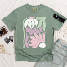 Pastel Matisse Flower Boho T-Shirt