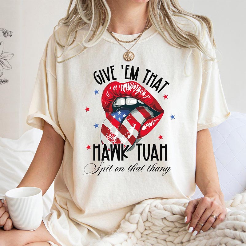 Funny Meme Girl Hawk Tuah T-Shirt