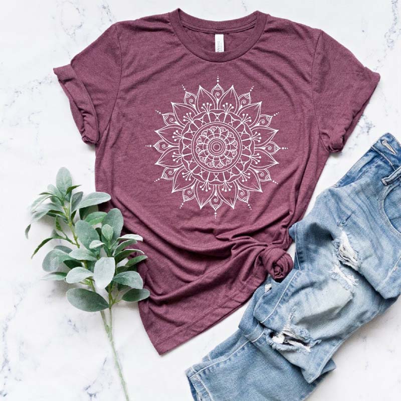 Mandala Cute Spring Flower T-Shirt