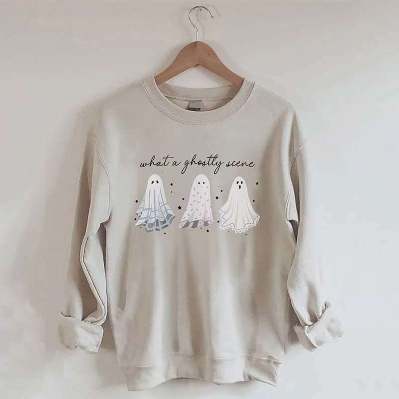 What A Ghostly Scene Sweatshirt