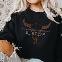 Boho Cow Skull Sweatshirt