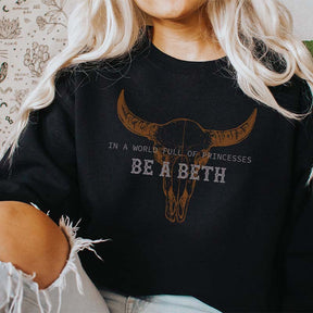 Boho Cow Skull Sweatshirt