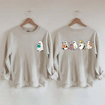 Little Ghosts Reading Books Sweatshirt