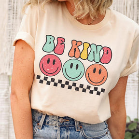 Be Kind Smiley Face Positive T-Shirt