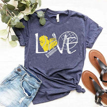 Tennis Coach Gift Love T-Shirt