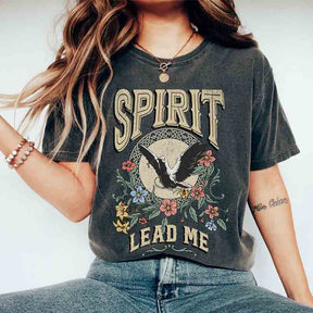 Boho Spirit Lead Me Tee Bible Verse T-Shirt