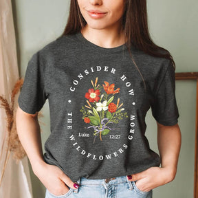 Bible Verse Wildflower Christian T-Shirt