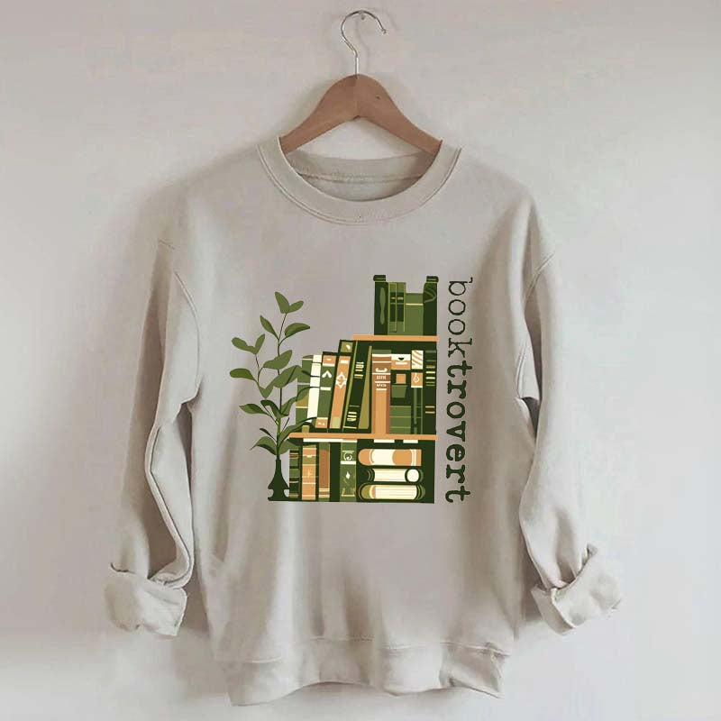 Trendy Booktrovert Cool Readers Sweatshirt