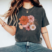 Boho Floral Bouquet Wildflowers T-Shirt