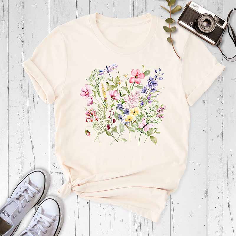 Wild Flowers Botanical Garden Lover T-Shirt