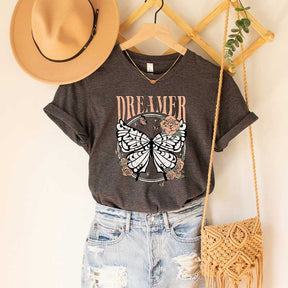 Dreamer Butterfly Vintage Boho T-Shirt