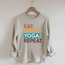 Eat Sleep Yoga Repeat Sweatshirt