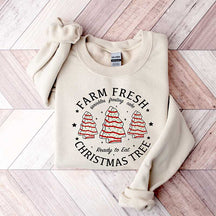 Farm Fresh Christmas Tree Cakes Sweatshirt