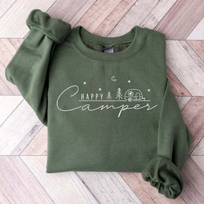 Happy Camper Nature Lover Sweatshirt