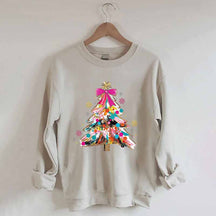 Colorful Glitter Christmas Tree Sweatshirt