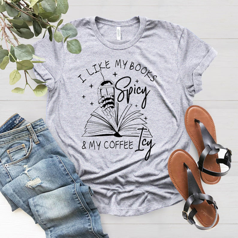 J'aime mes livres épicés et ma chemise glacée au café