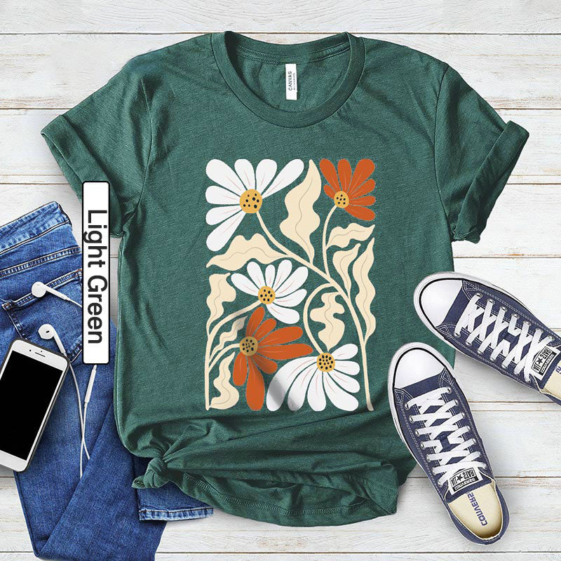 Boho Wildflowers Aesthetic Lover T-Shirt