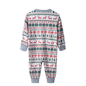 Christmas Tree and Reindeer Patterned Family Matching Pajamas Sets